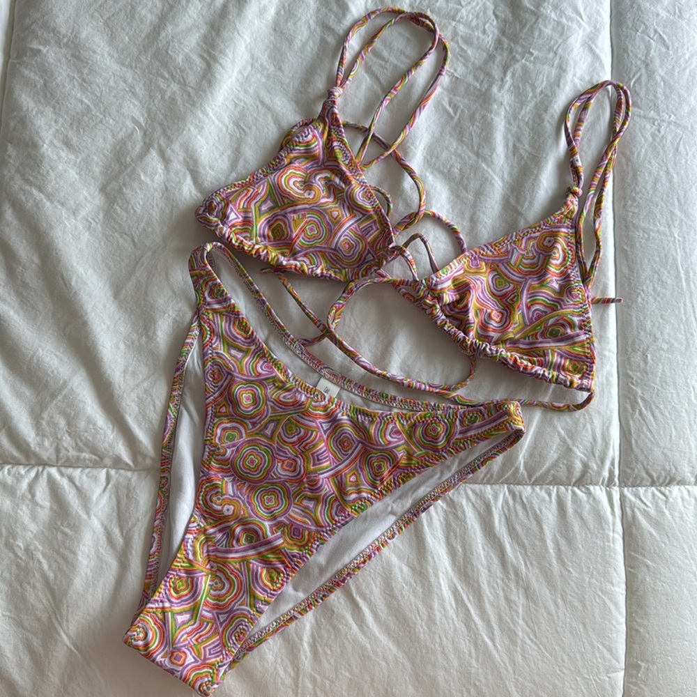 Heavy Manners ‘Marquise’ bikini set in size XS